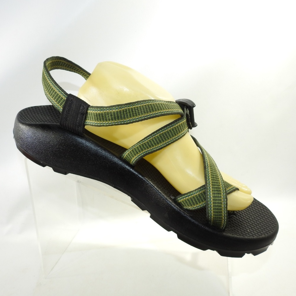 Chaco Sz 12 M Green Water Sport Sandals Mens B4 B9 - Picture 4 of 8
